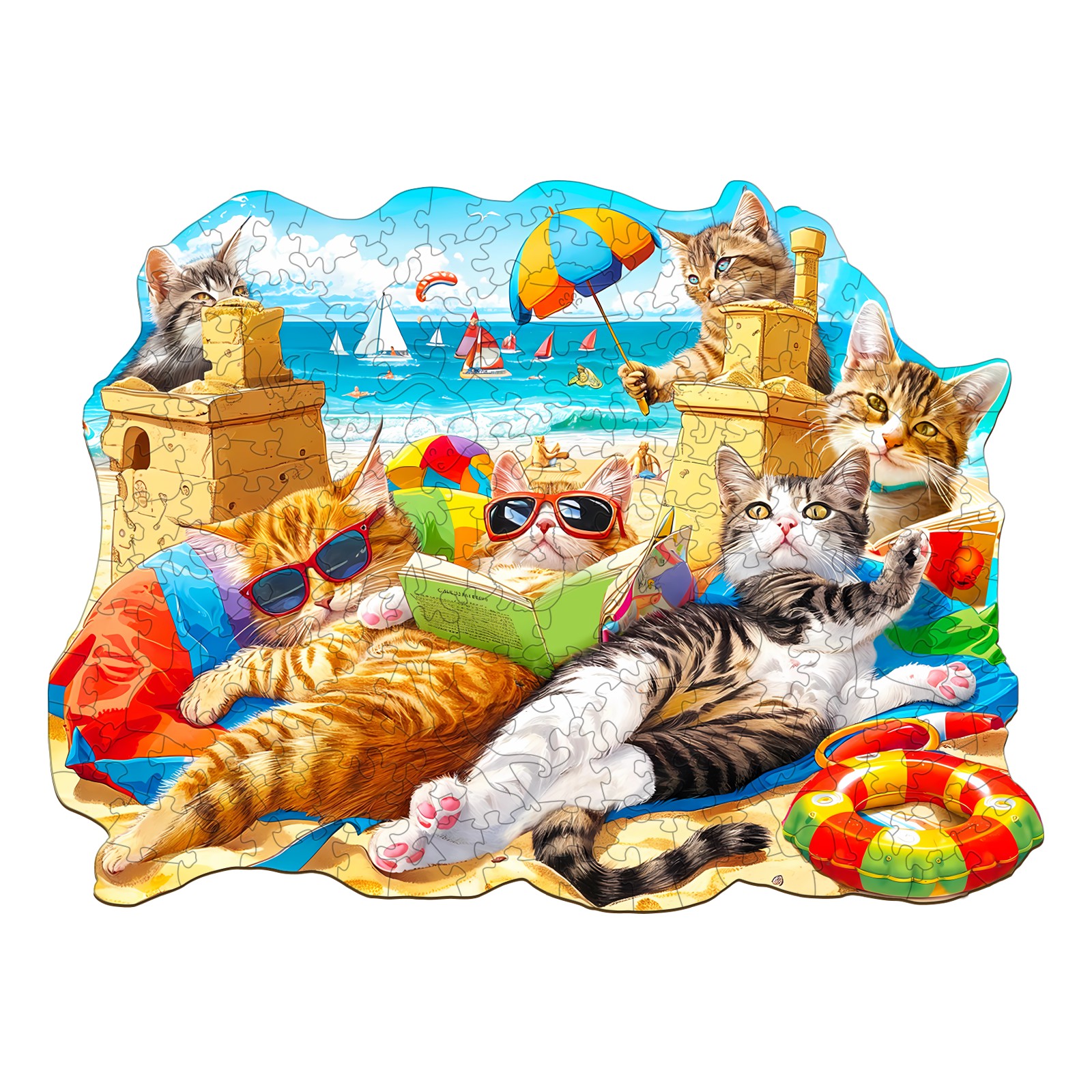 Read more about the article Wooden Jigsaw Puzzle – Beach Cat 66d21e26a6c73