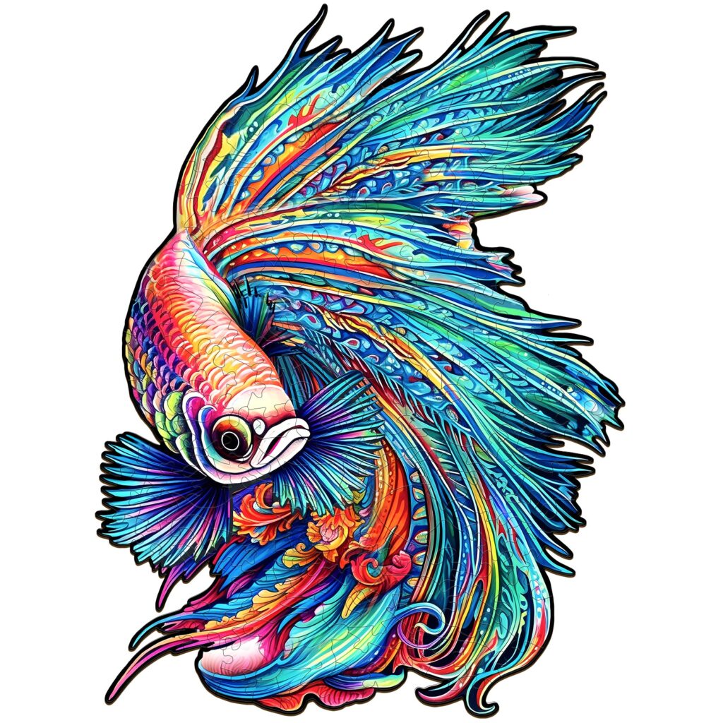 Wooden Jigsaw Puzzle-COLORFUL BETTA 66d0bf73521a1