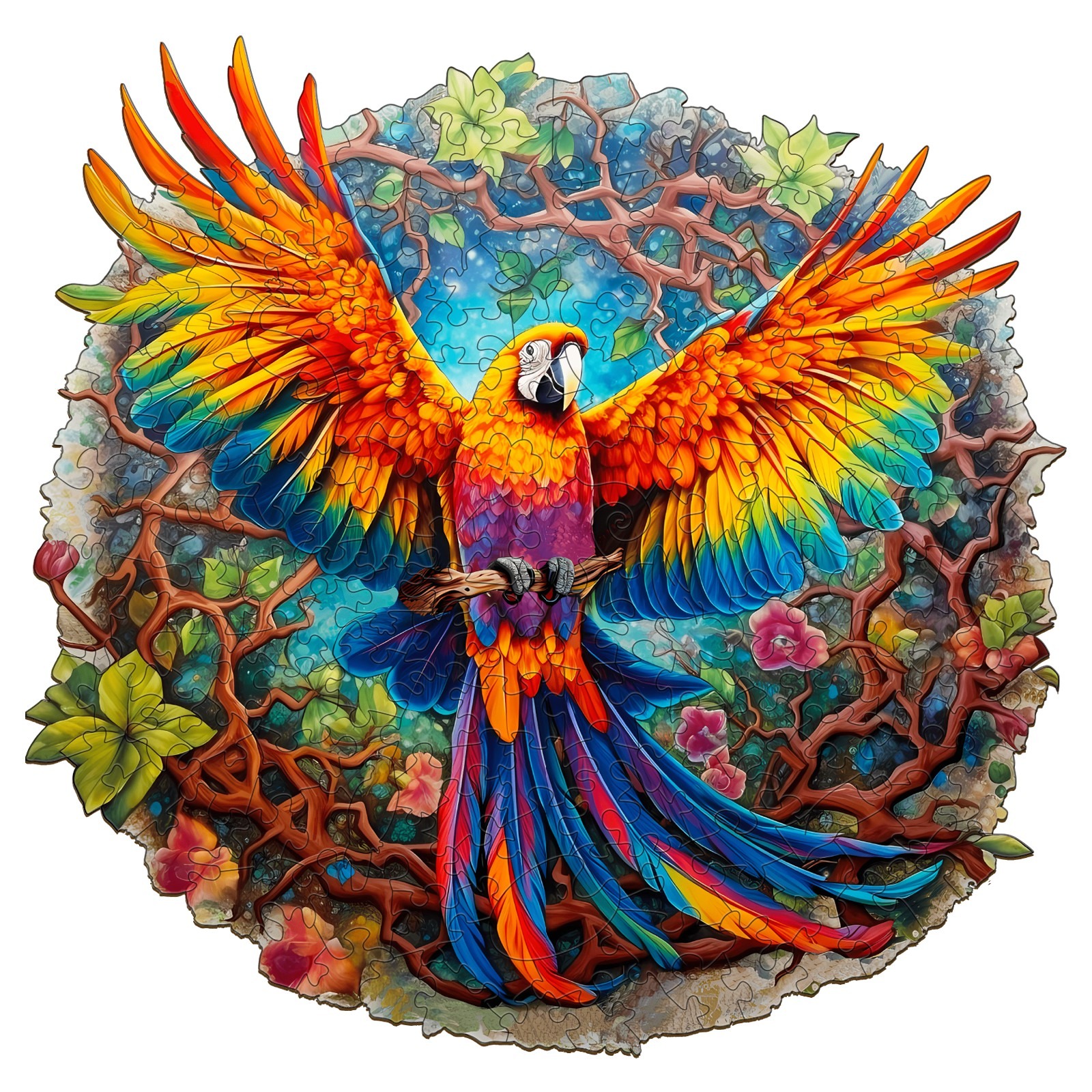 Read more about the article Wooden Jigsaw Puzzle-Curious Parrot 66cff13311281