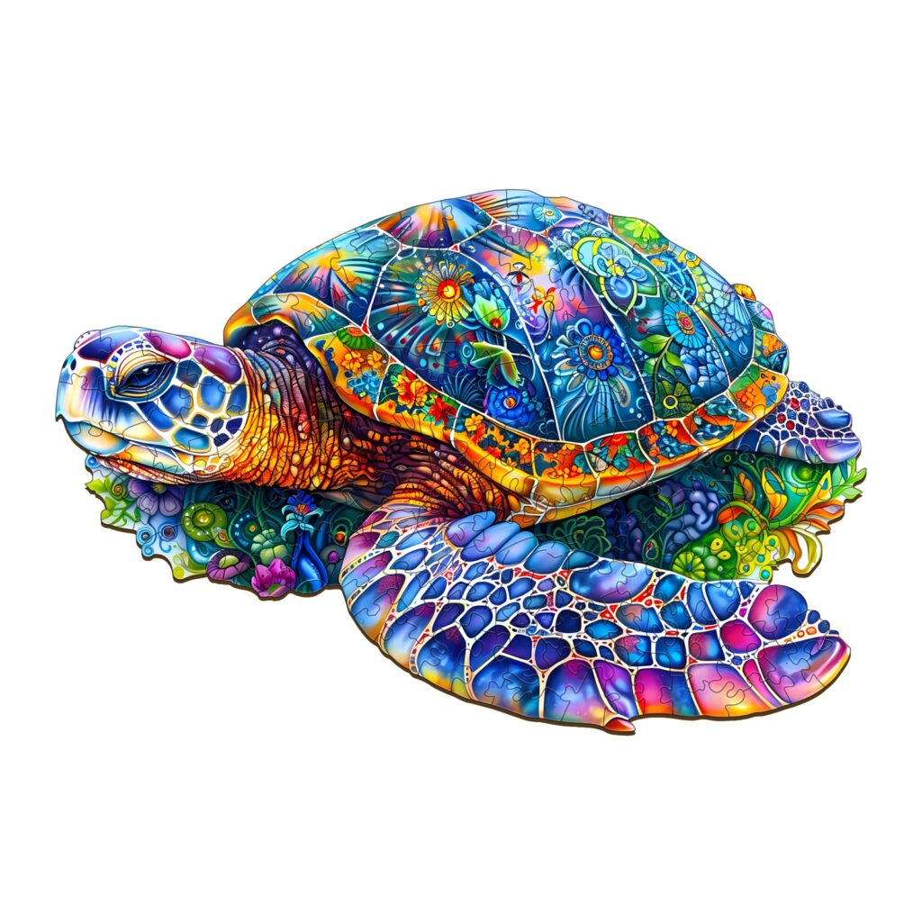 Wooden Jigsaw Puzzle – Fantasy Turtle 66cf2d3f2b6e5