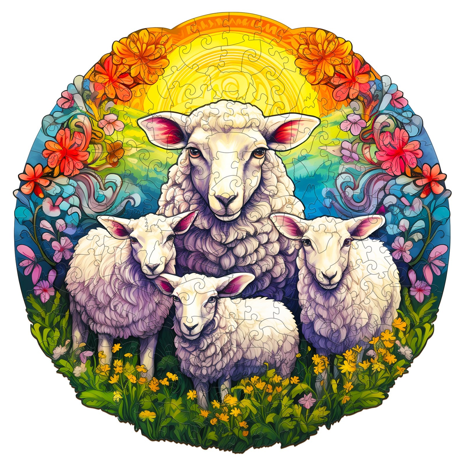 You are currently viewing Wooden Jigsaw Puzzle-MANDALA SHEEP 66d1b719a33fc