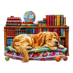 Read more about the article Wooden Jigsaw Puzzle-Sleeping Golden Retriever 66d10798f312c