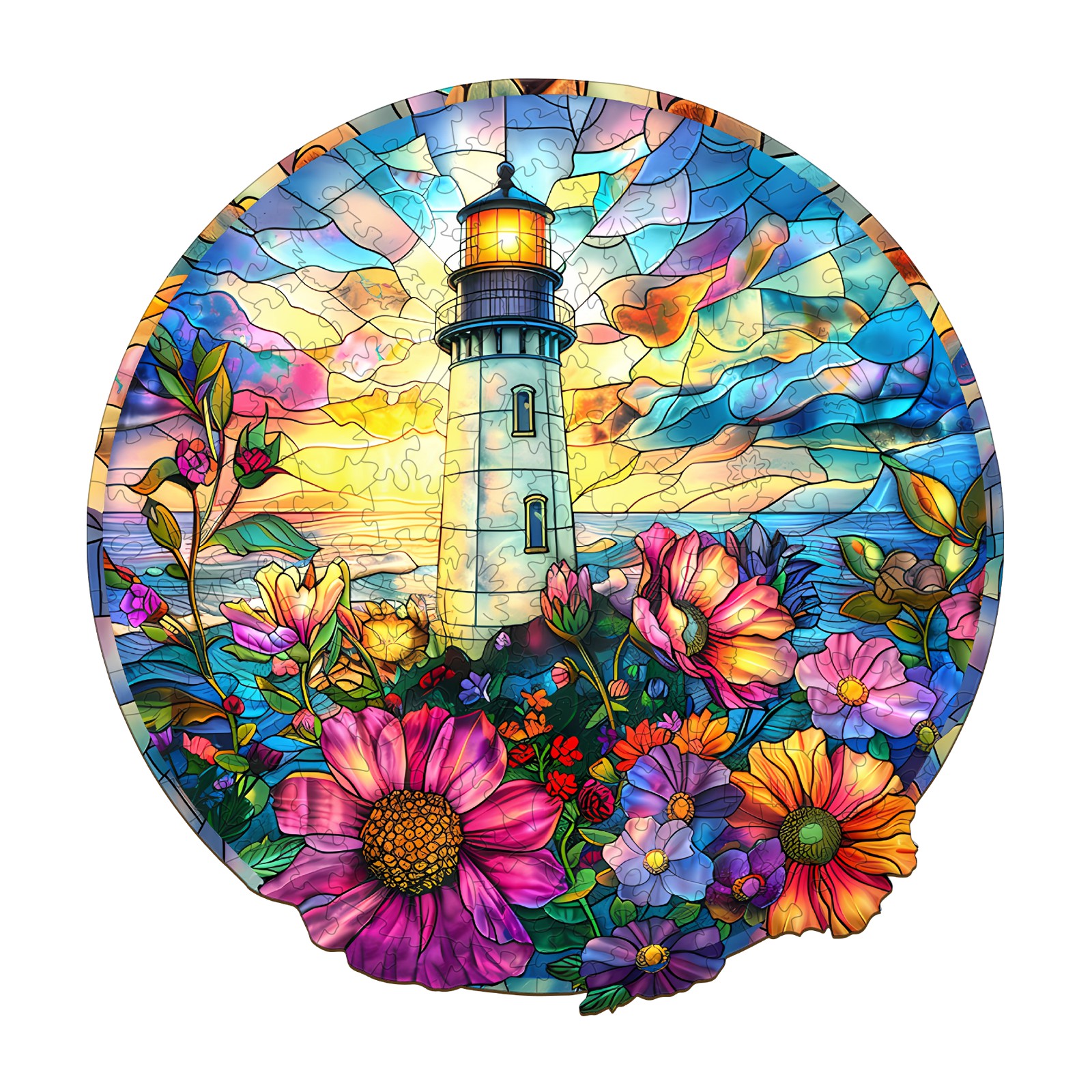 You are currently viewing Wooden Jigsaw Puzzle – Stained Glass Lighthouse 66d2cd783b117