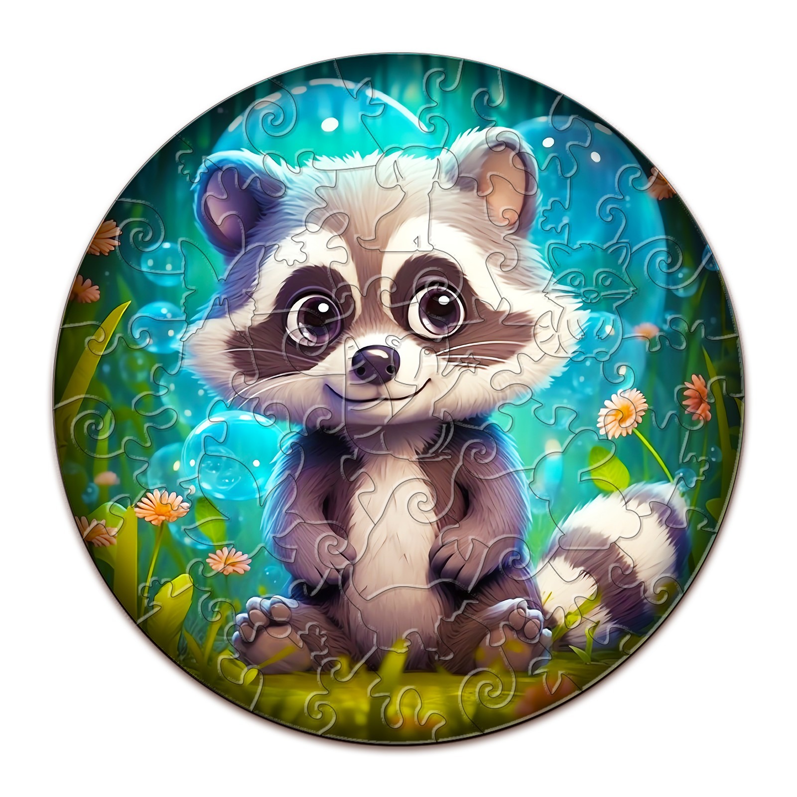 You are currently viewing Children Wooden Jigsaw Puzzle-Cute Raccoon 66ddd1689a5ce