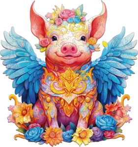 Read more about the article Wooden Jigsaw Puzzle-Angel Pig 66e44366af94c