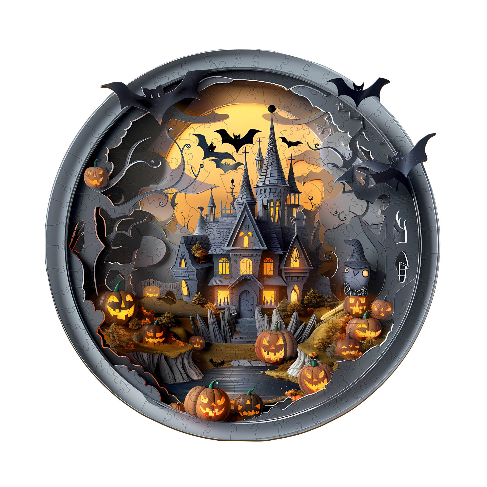 You are currently viewing Wooden Jigsaw Puzzle-3D Halloween Castle 3 66ebd623a832a