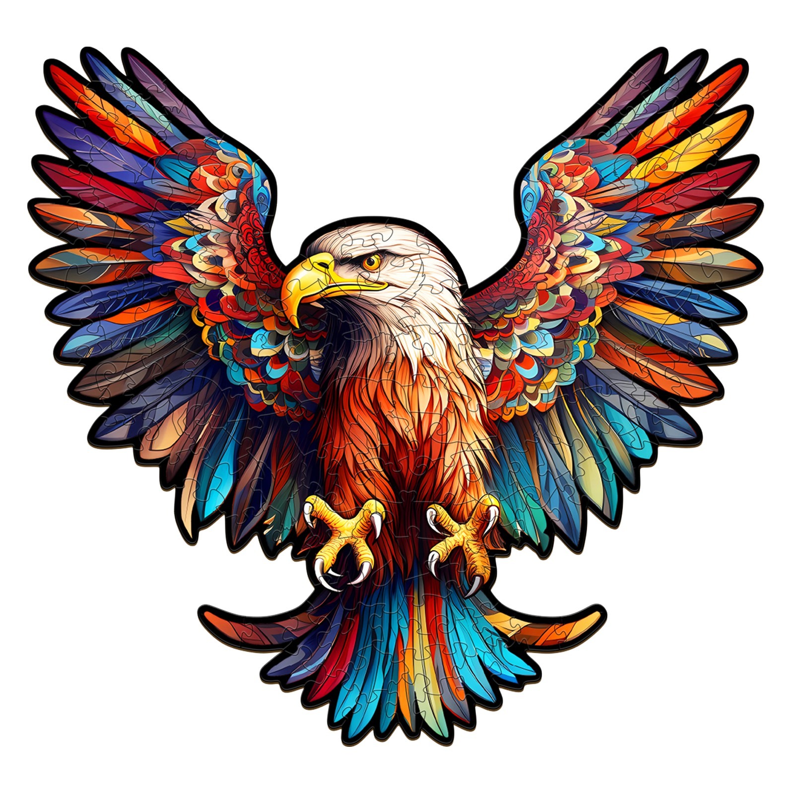 You are currently viewing Wooden Jigsaw Puzzle-Bald Eagle with Spread Wings 66e8d0f38ef71