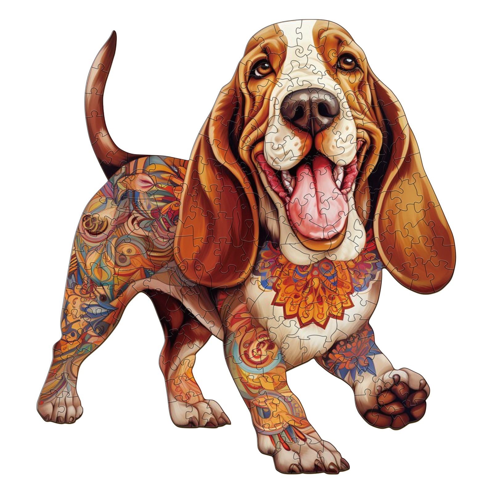 You are currently viewing Wooden Jigsaw Puzzle- basset hound 2 66ed686a17abb