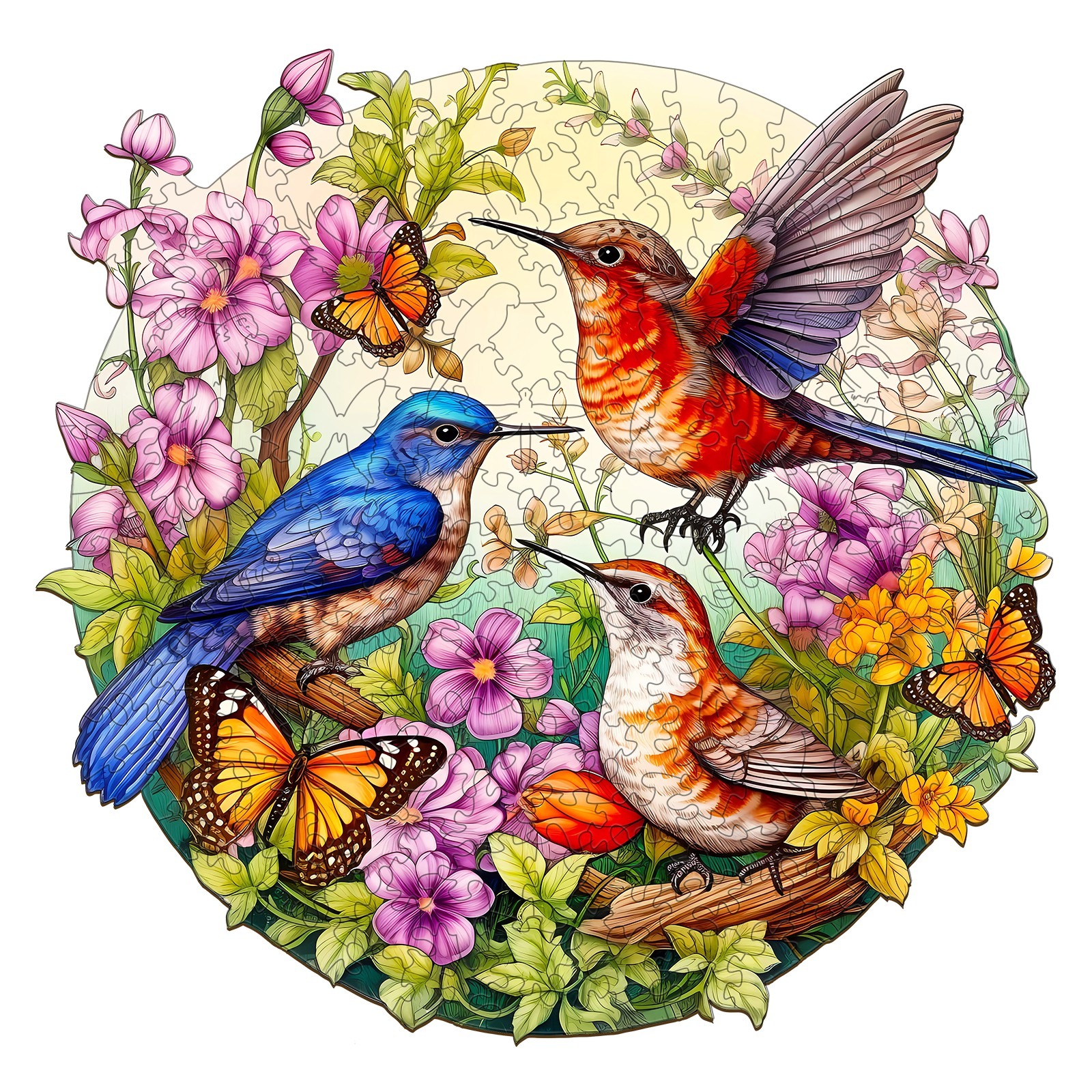 You are currently viewing Wooden Jigsaw Puzzle-Birds and Butterflies 66e81714ced23