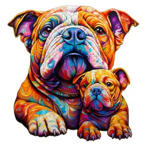 Read more about the article Wooden Jigsaw Puzzle-Bulldog family 66e050d856047