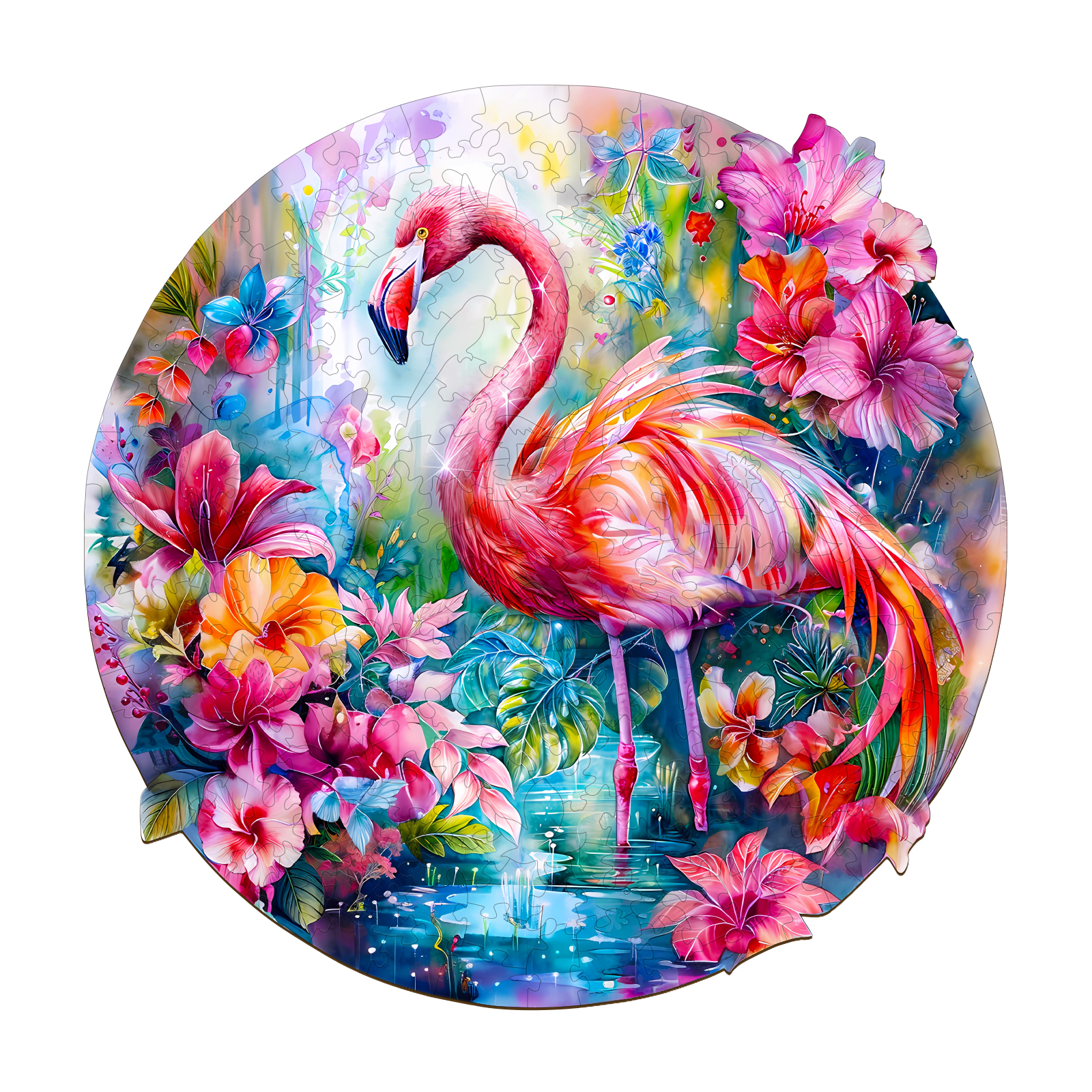 You are currently viewing Wooden Jigsaw Puzzle – Charming flamingo 66dde5e875392