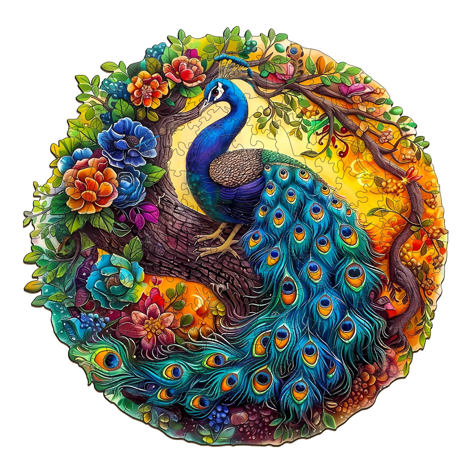 You are currently viewing Wooden Jigsaw Puzzle-Charming Peacock 2 66eaf3293c586