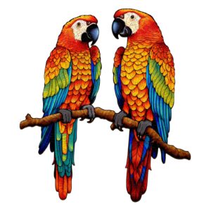 Read more about the article Wooden Jigsaw Puzzle- Chatting Parrots 66e2bb937aa1b