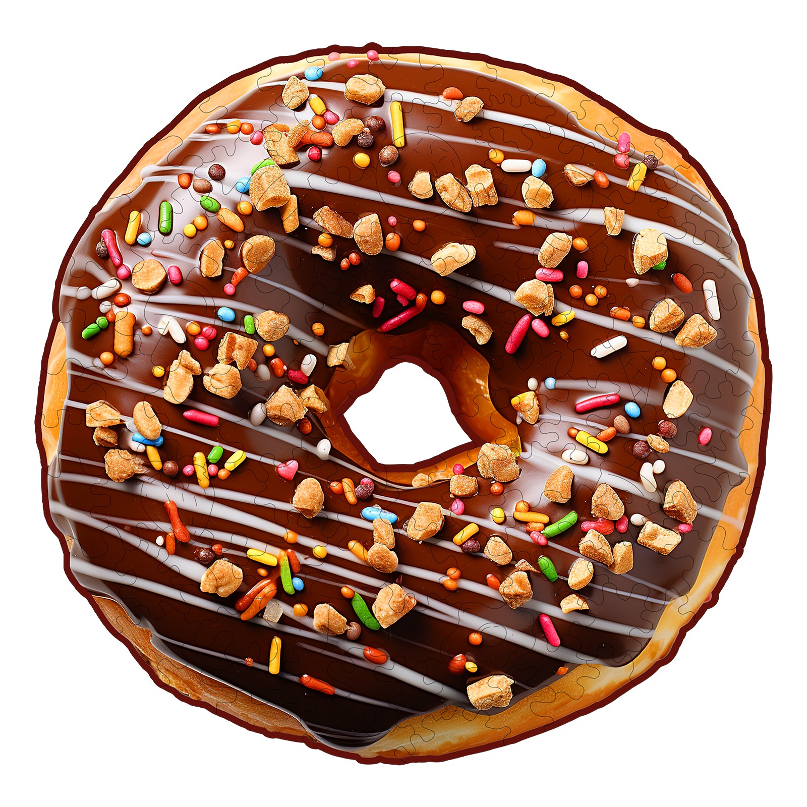 You are currently viewing Wooden Jigsaw Puzzle-Chocolate Donut 66dcb0a93d876