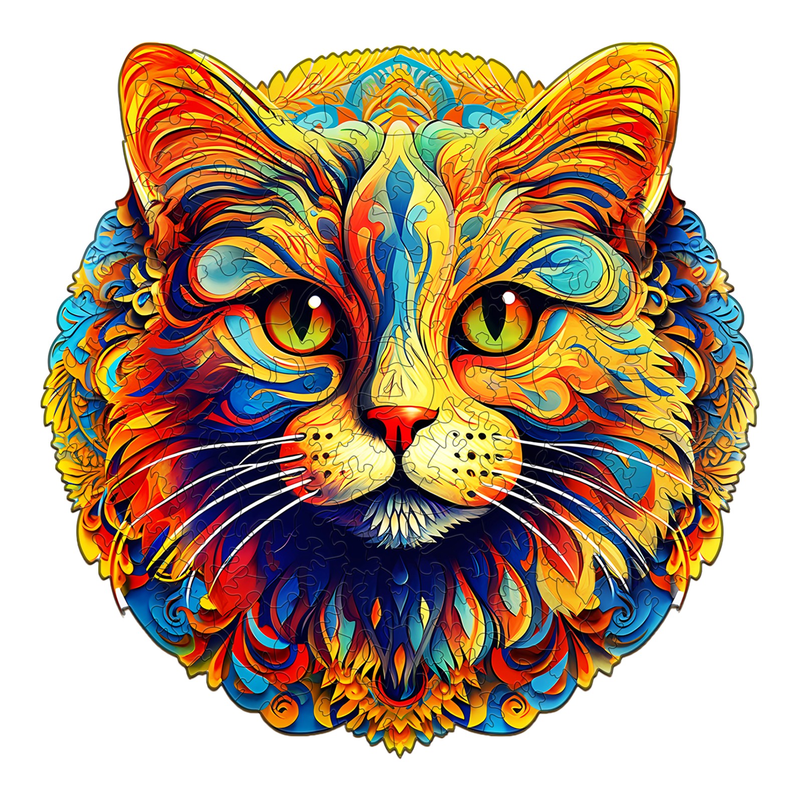 You are currently viewing Wooden Jigsaw Puzzle – Colorful Cat 66da83cbd2f1b