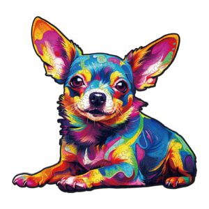 Read more about the article Wooden Jigsaw Puzzle-Colorful Chihuahua 66eb5a5748c00