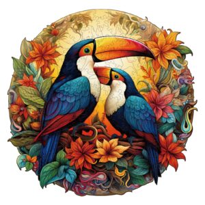 Read more about the article Wooden Jigsaw Puzzle-Colorful Toucans 66e2691485352