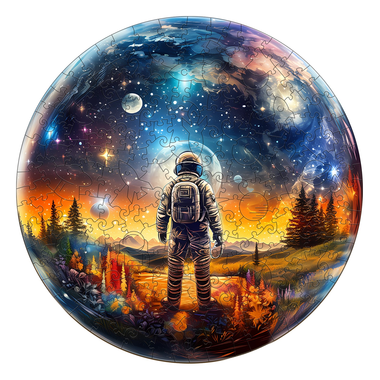 You are currently viewing Wooden Jigsaw Puzzle -Crystal Ball Astronaut 66e854d4b0b38