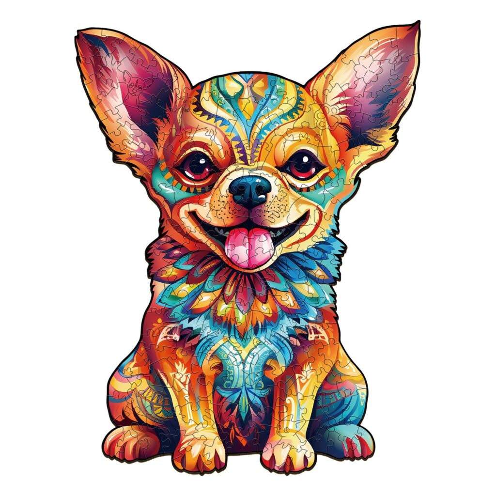 Wooden Jigsaw Puzzle-Cute Chihuahua 66eb3b815d3ba