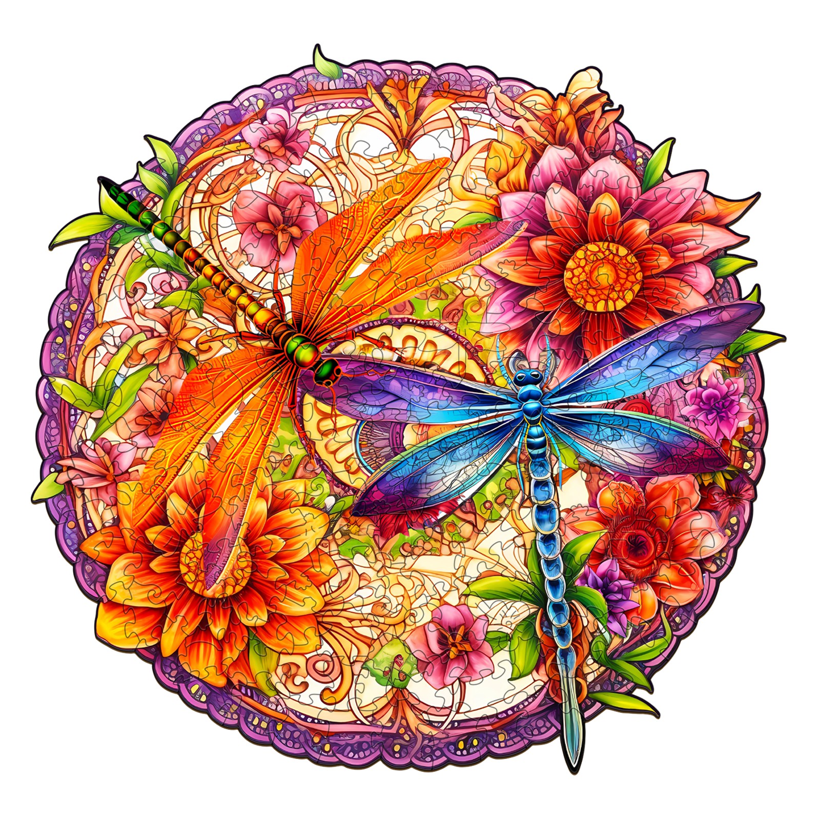 You are currently viewing Wooden Jigsaw Puzzle – Dragonflies and Flowers 66ec32e1f1a8d