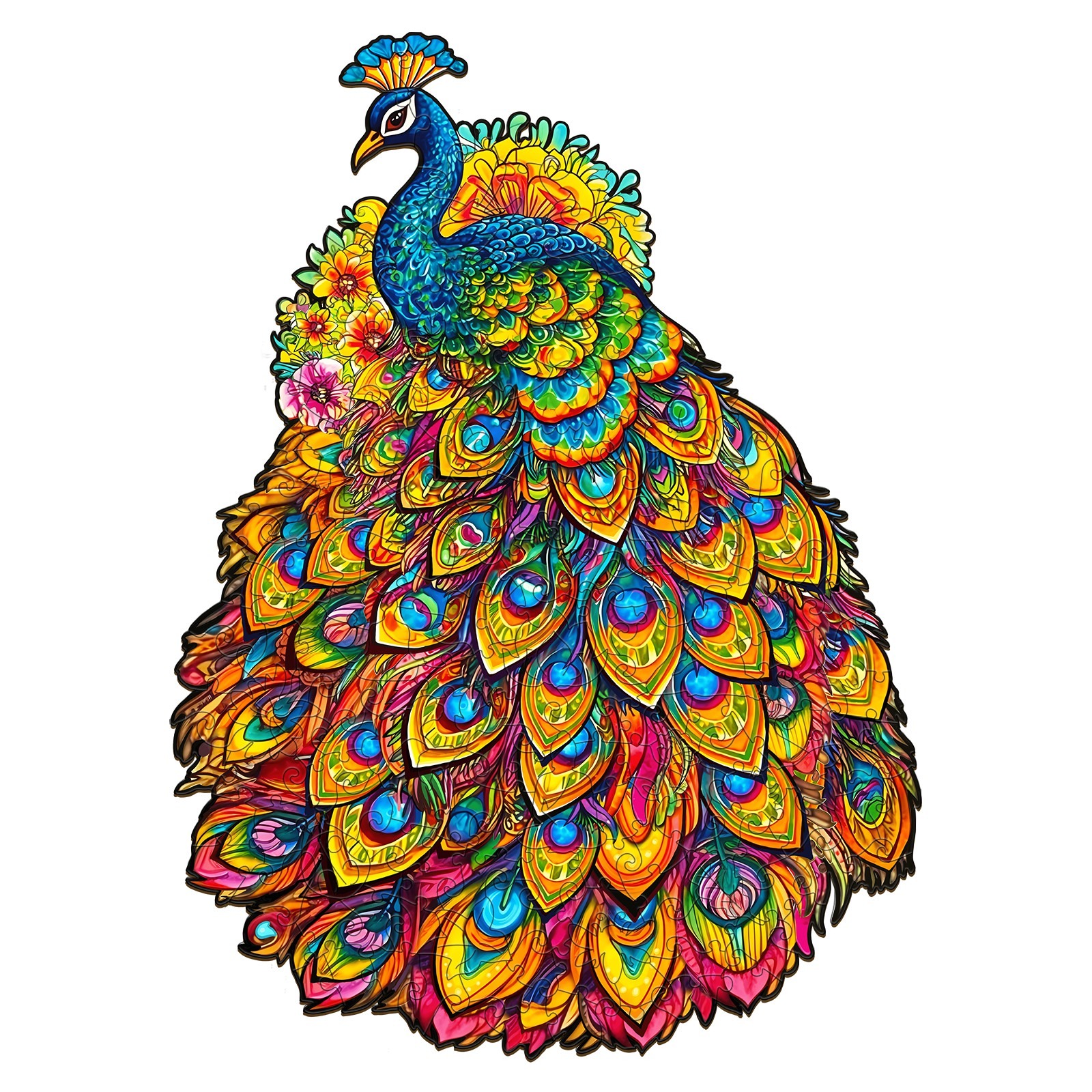 You are currently viewing Wooden Jigsaw Puzzle-gorgeous peacock 66df3a4051223