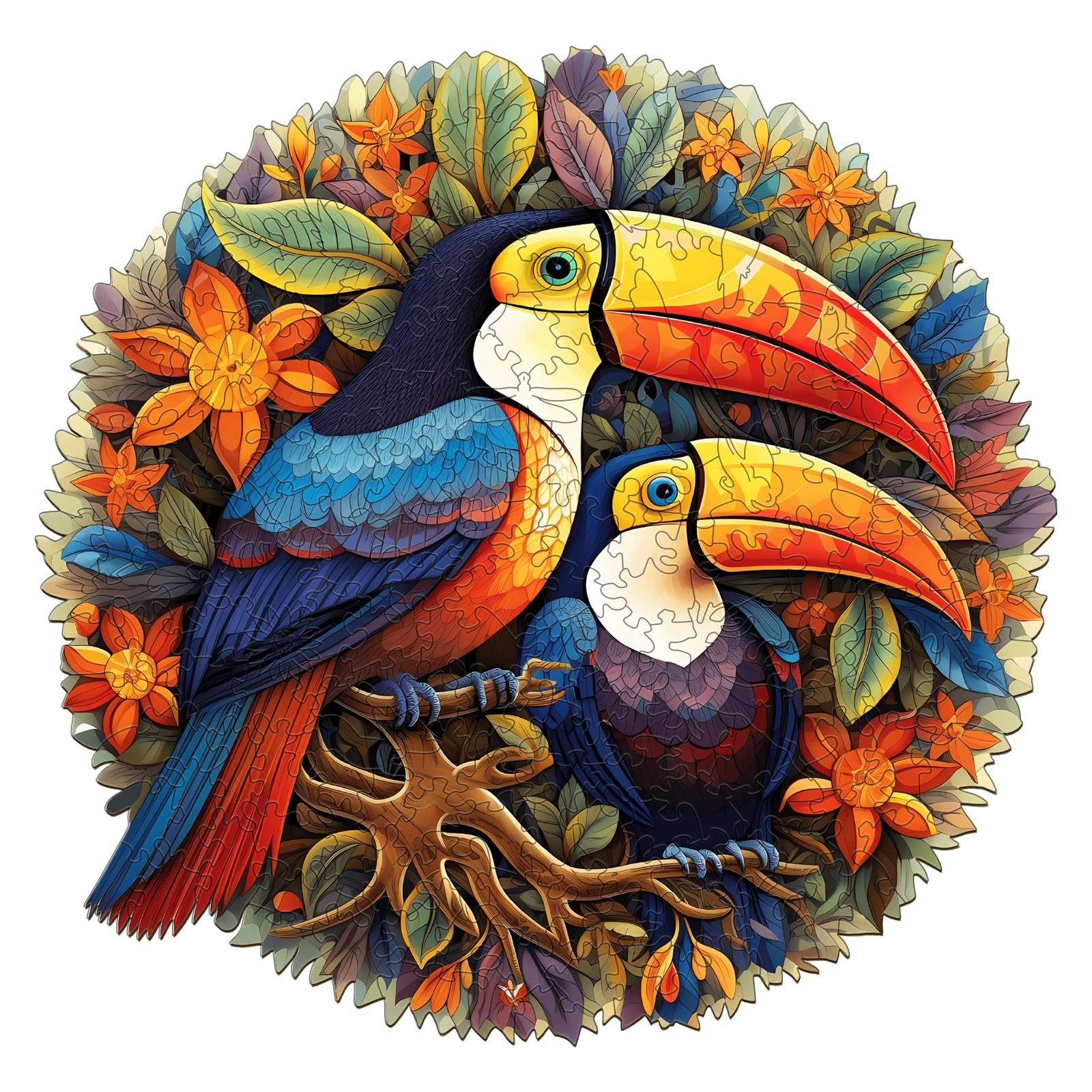 You are currently viewing Wooden Jigsaw Puzzle-gorgeous toucans 66ded37341317