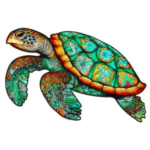 Read more about the article Wooden Jigsaw Puzzle-Graceful Sea Turtle 66ea3996831bd