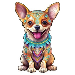 Read more about the article Wooden Jigsaw Puzzle-Happy Chihuahua 66edb08e82f61