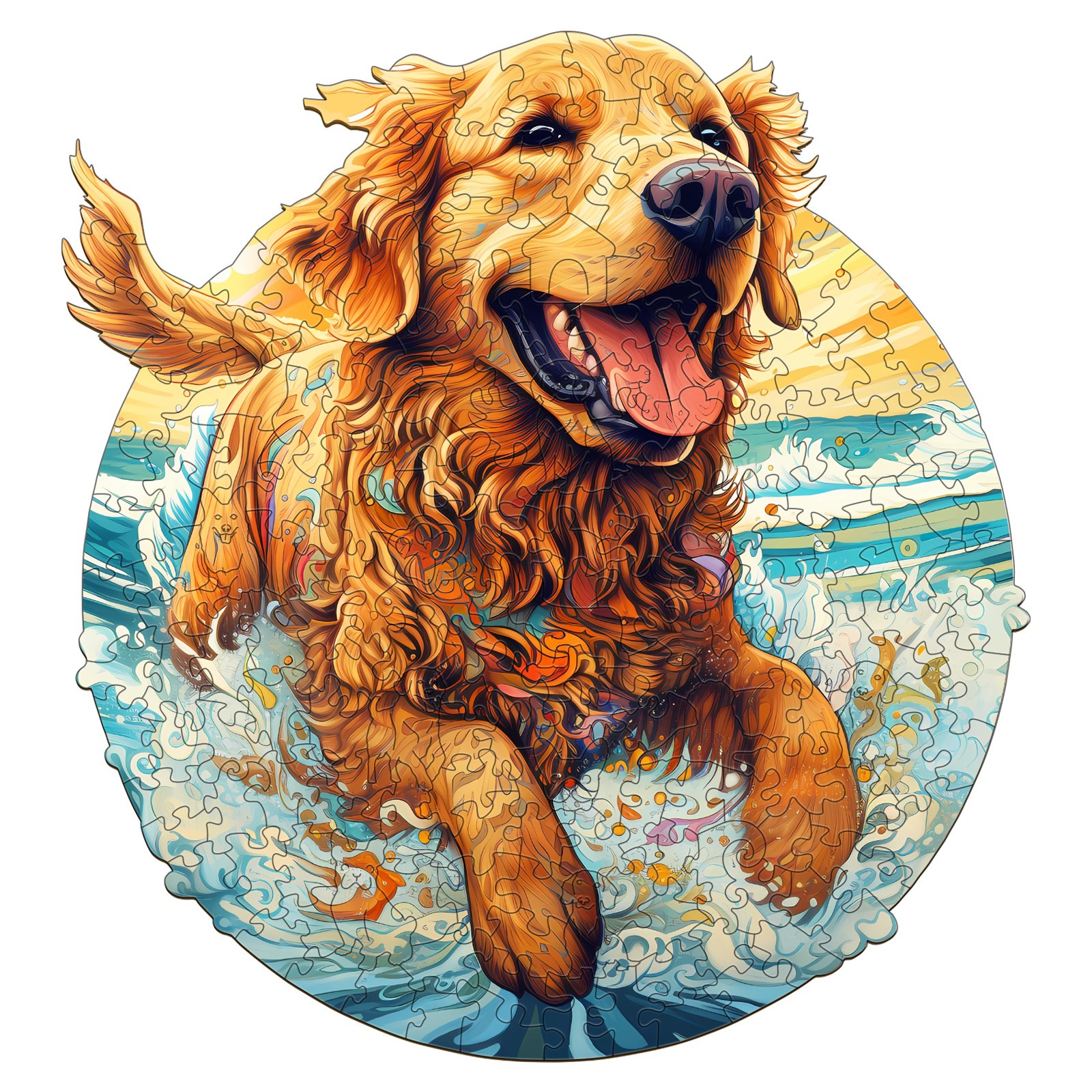 You are currently viewing Wooden Jigsaw Puzzle-Happy Golden Retriever 66e51bd85ac53