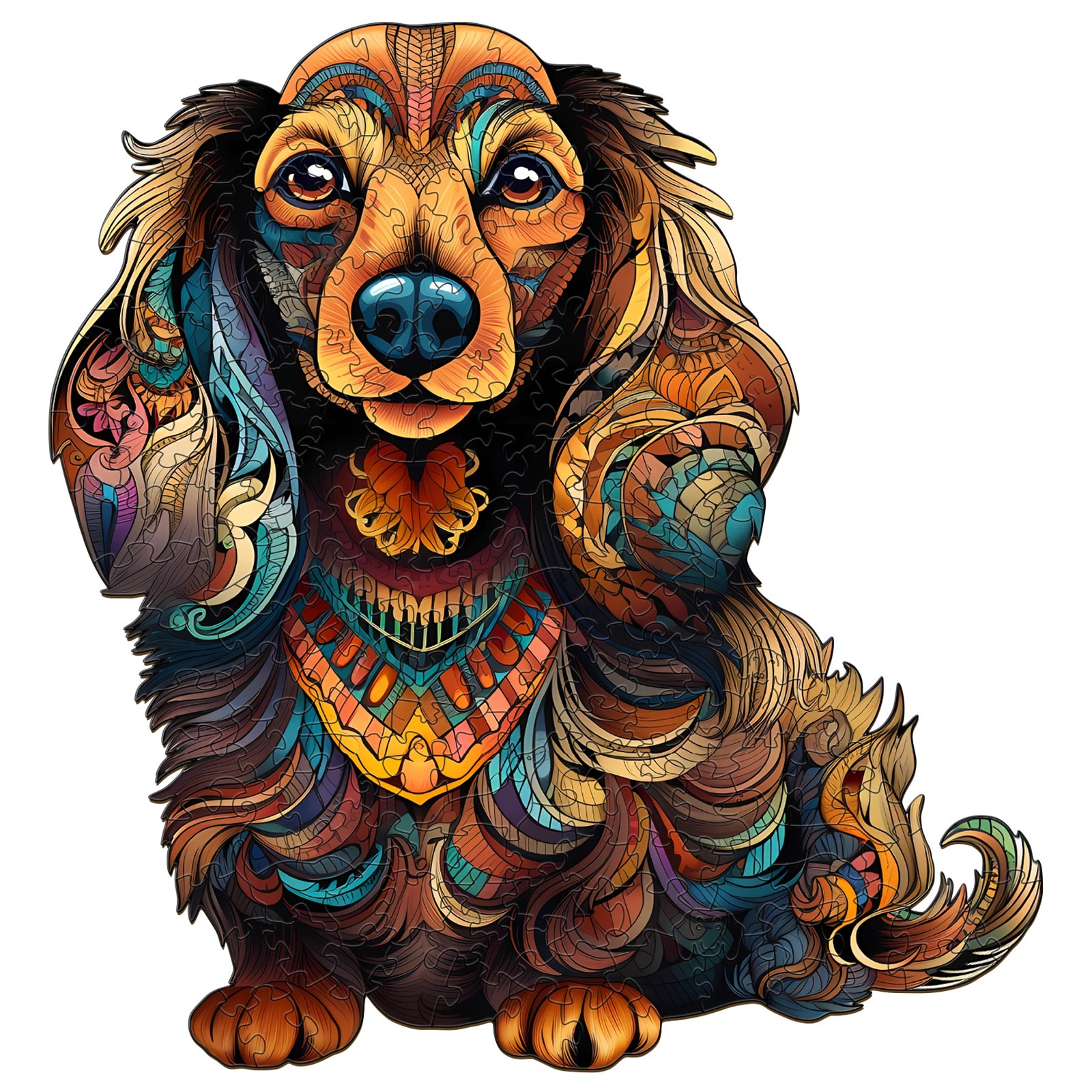 You are currently viewing Wooden Jigsaw Puzzle- long-haired dachshund-3 66e96b567e97d