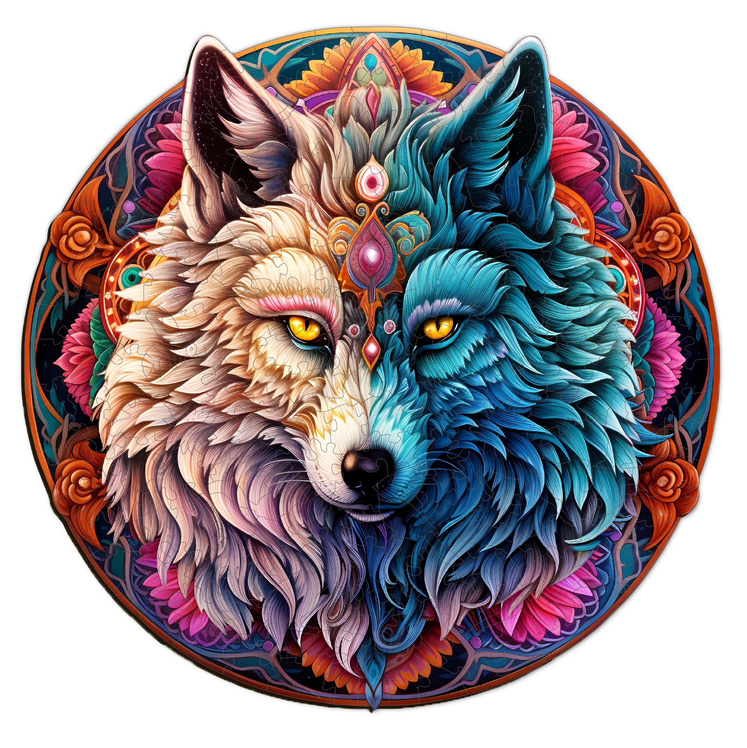 You are currently viewing Wooden Jigsaw Puzzle-MANDALA YIN YANG WOLF 66ebeacb7844d