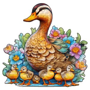 Read more about the article Wooden Jigsaw Puzzle-Mother Duck and Ducklings 66e12957aa334