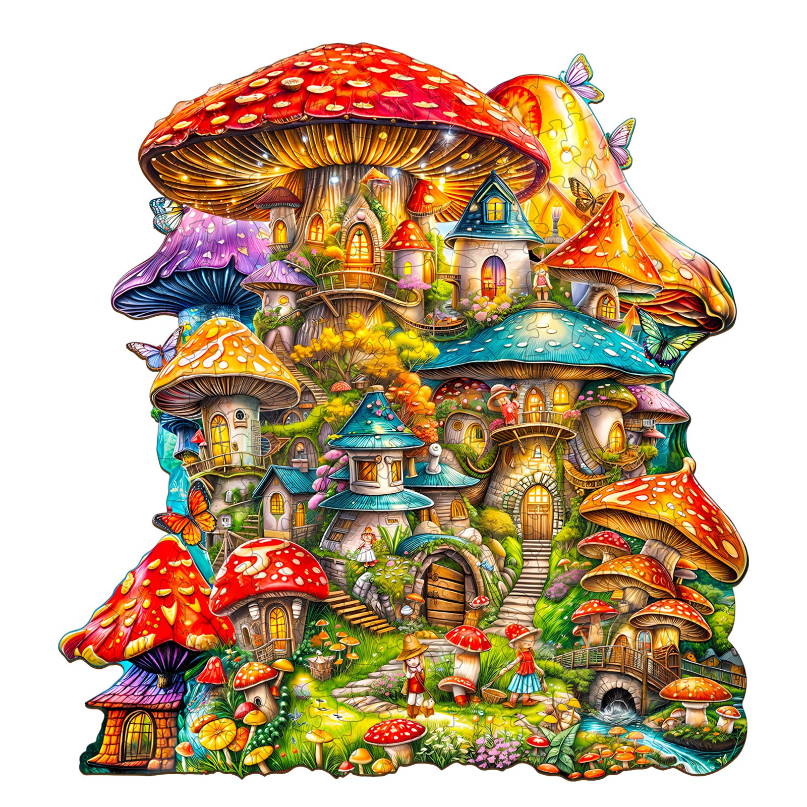 You are currently viewing Wooden Jigsaw Puzzle – Mushroom House 66d8fbcd22194