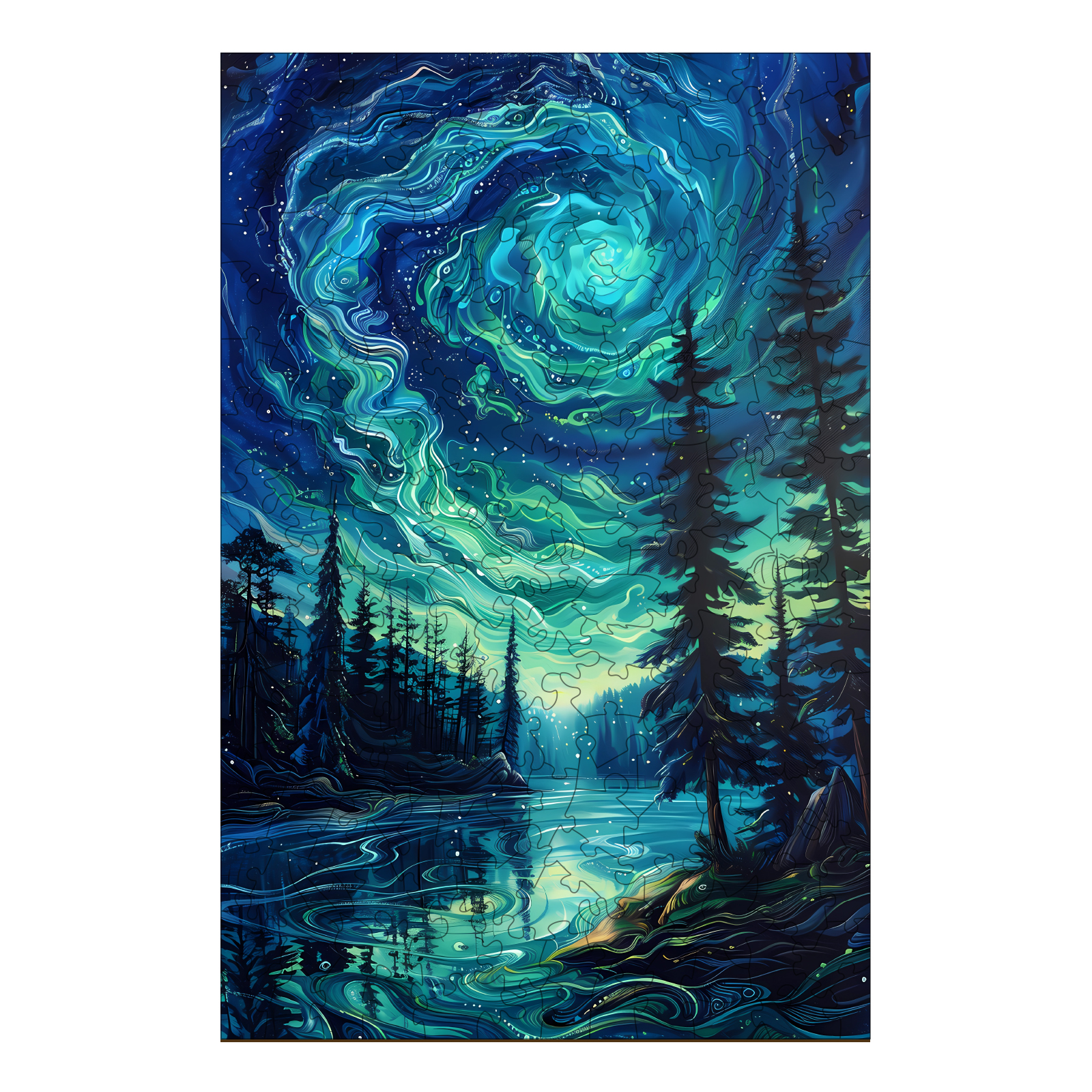 You are currently viewing Wooden Jigsaw Puzzle-Night Aurora 2 66e942339bb34