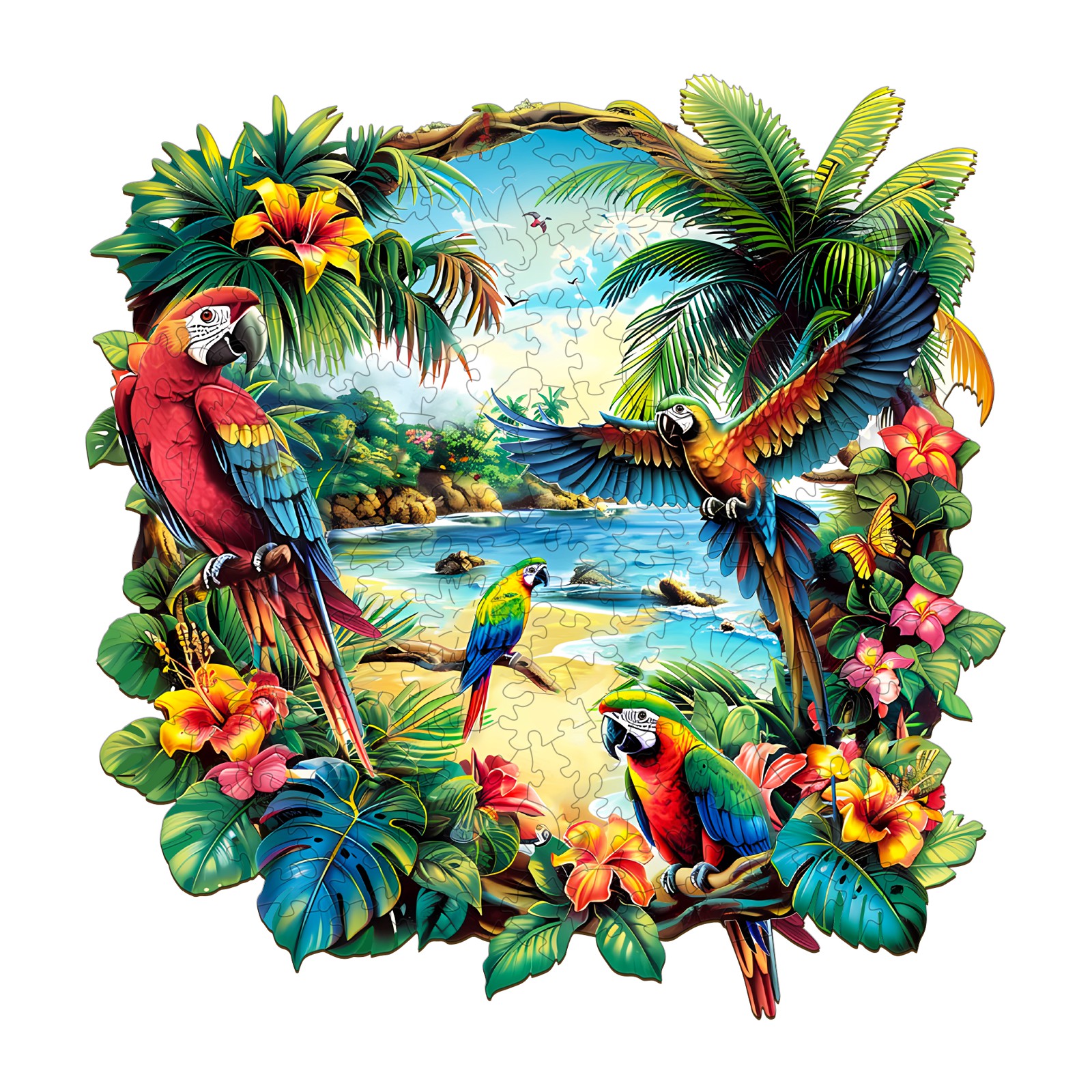 You are currently viewing Wooden Jigsaw Puzzle-Tropical Parrot 66e6324476fd6