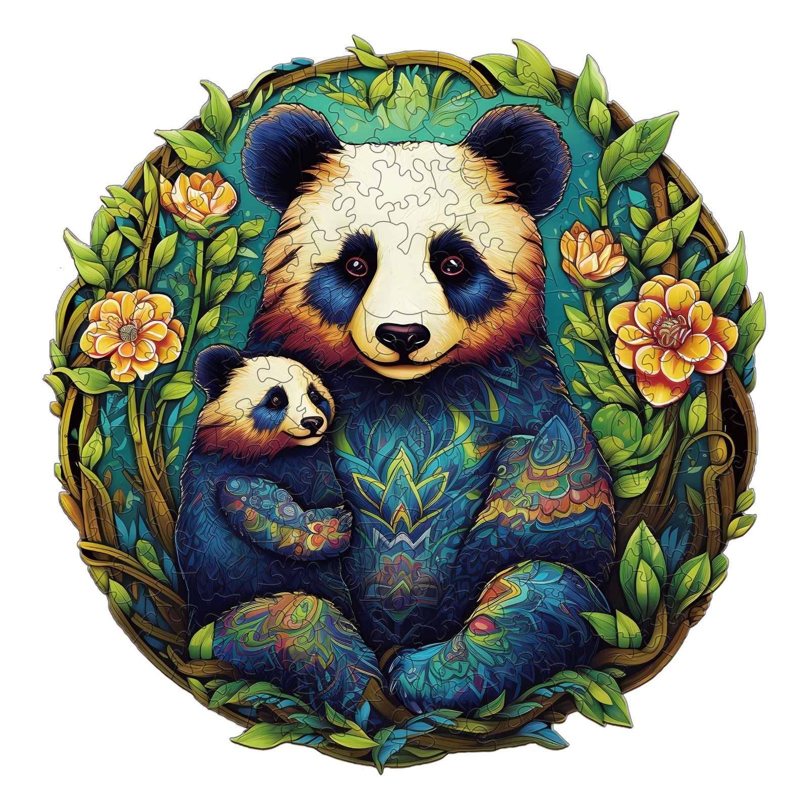 You are currently viewing Wooden Jigsaw Puzzle-Panda Family 2 66df594f08bea