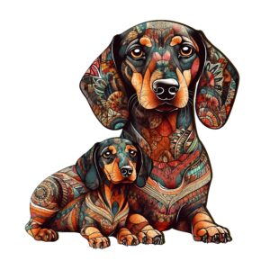 Read more about the article Wooden Jigsaw Puzzle-Parent-Child Dachshund 2 66e60908e2d65