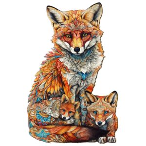 Read more about the article Wooden Jigsaw Puzzle-Parent-Child Fox 66dd2c546b022