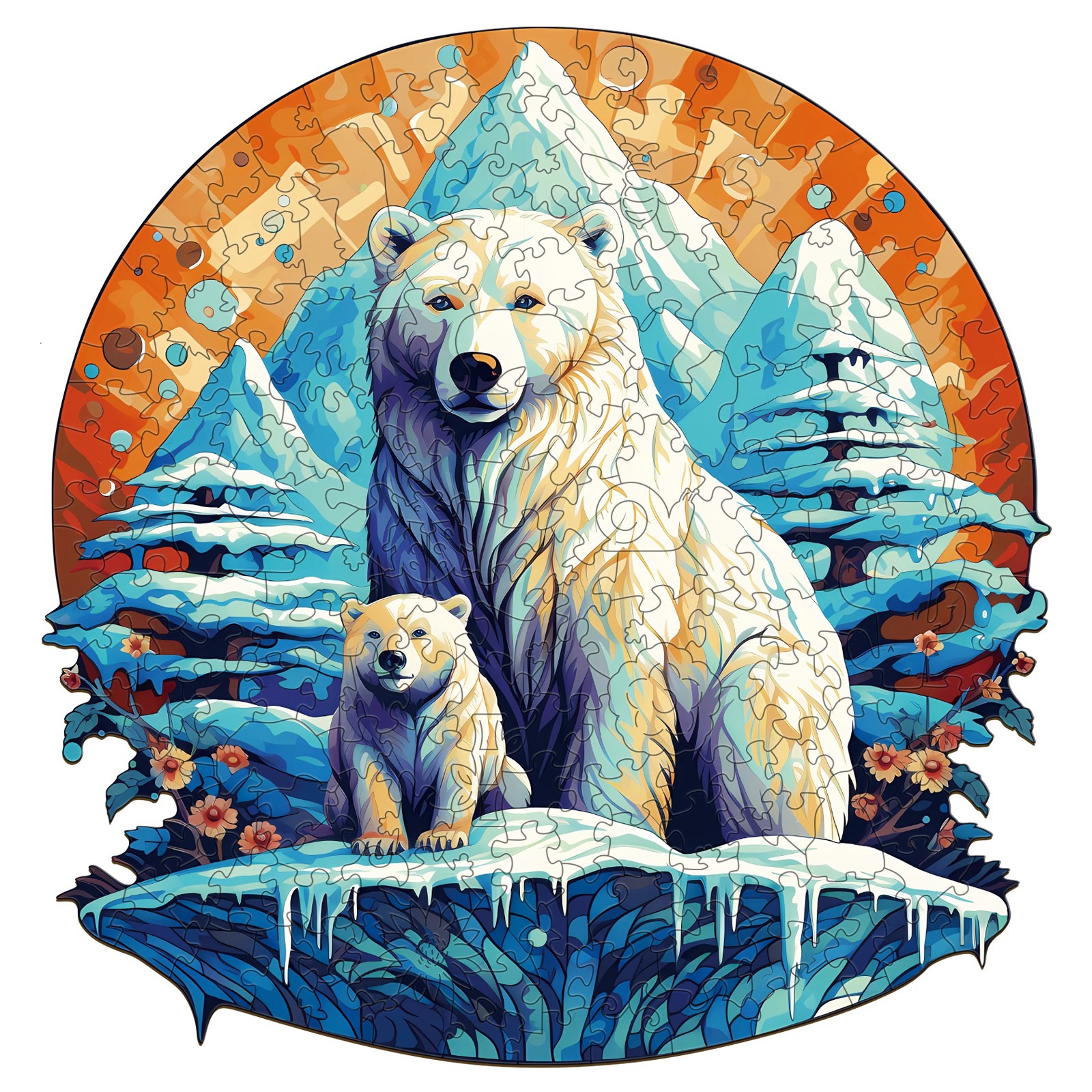 You are currently viewing Wooden Jigsaw Puzzle-Polor bear family-2 66daa2b8ea2e2