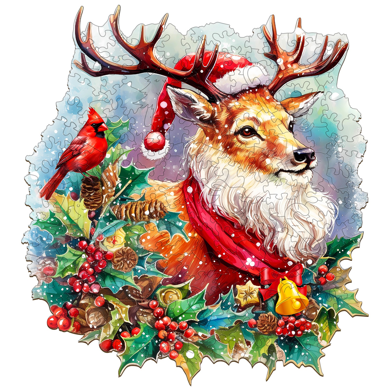 You are currently viewing Wooden Jigsaw Puzzle-Sparkle Christmas Reindeer 66ebacd5d59e4