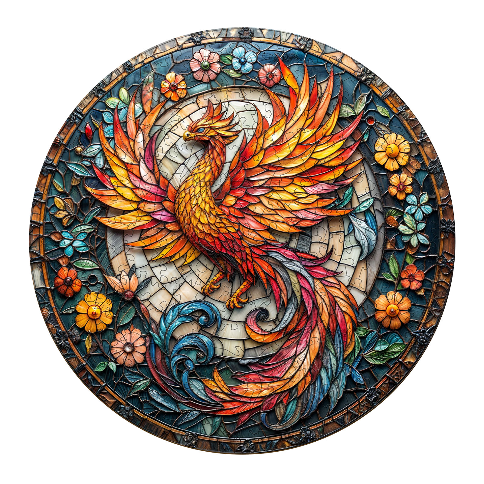 You are currently viewing Wooden Jigsaw Puzzle-Stained Glass Phoenix 66d60677139eb