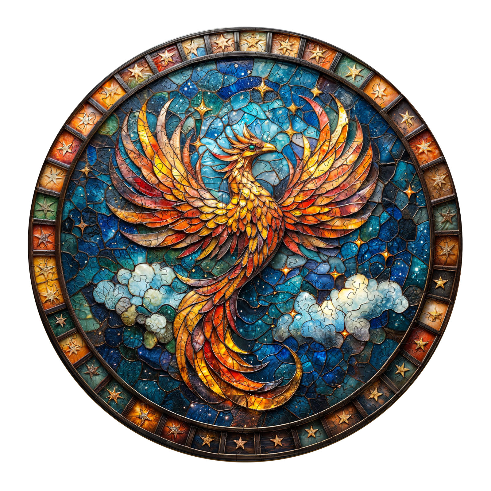 You are currently viewing Wooden Jigsaw Puzzle-Starry Sky Phoenix 66e5ea2b4877a