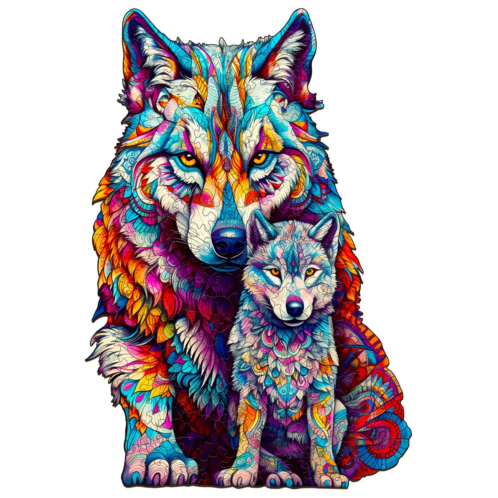 You are currently viewing Wooden Jigsaw Puzzle-WOLF FAMILY 66d857113b7c9