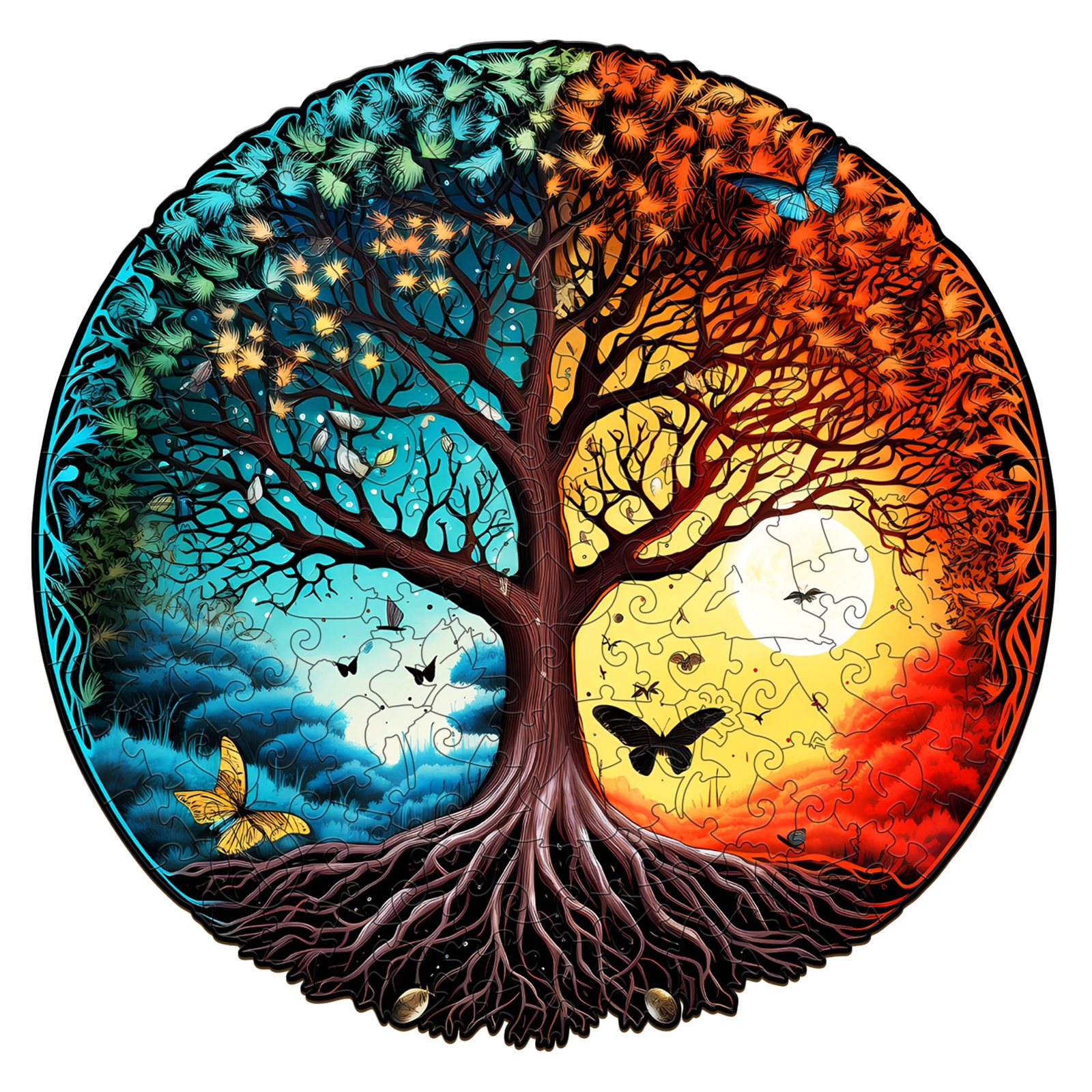 You are currently viewing Wooden Jigsaw Puzzle- YIN YANG TREE OF LIFE-6 66eb502157421