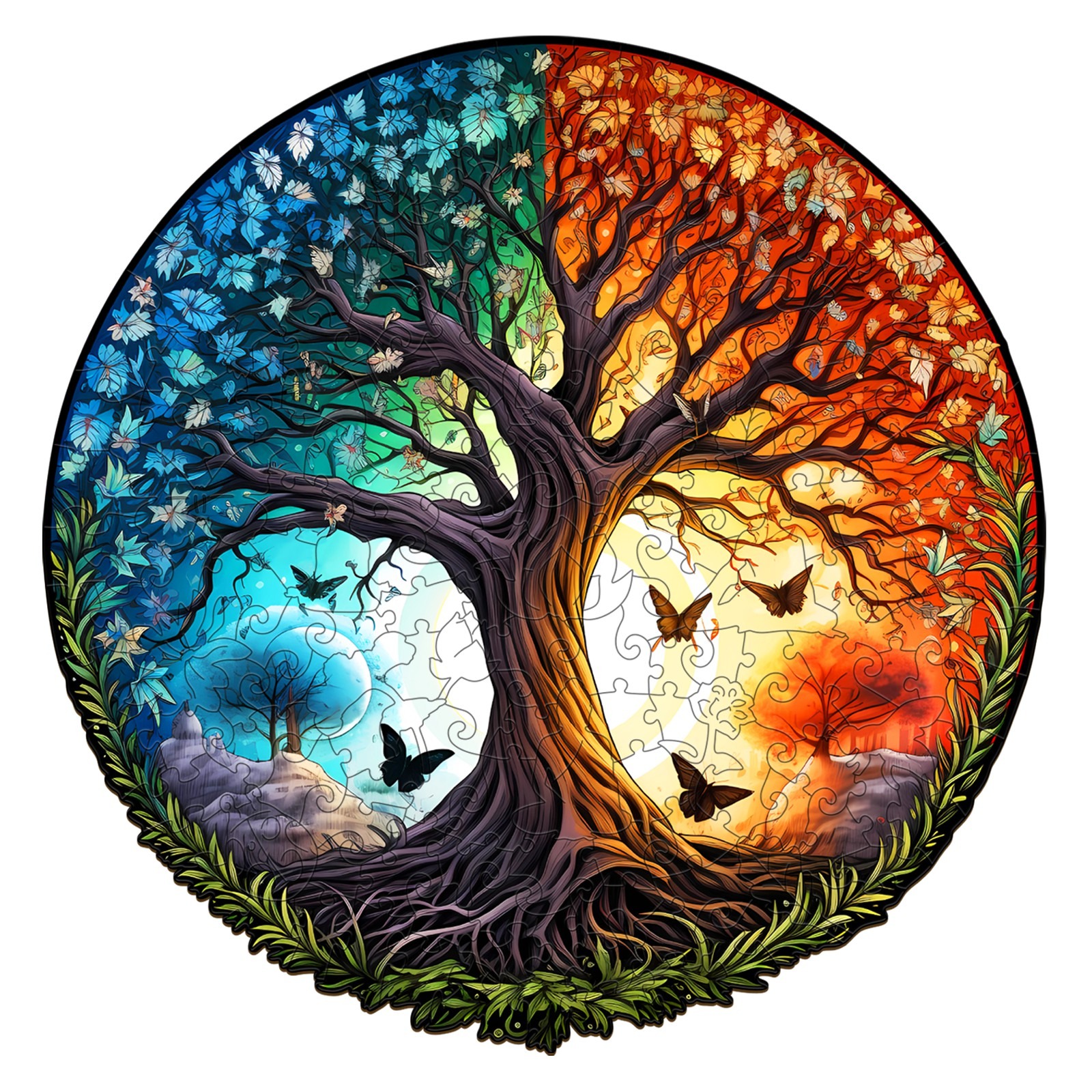 You are currently viewing Wooden Jigsaw Puzzle-YIN YANG TREE OF LIFE-8 66e80d147afae